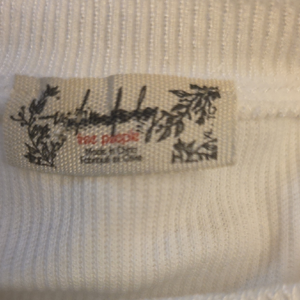 Free People White Short Sleeve Tee - Picture 8 of 10